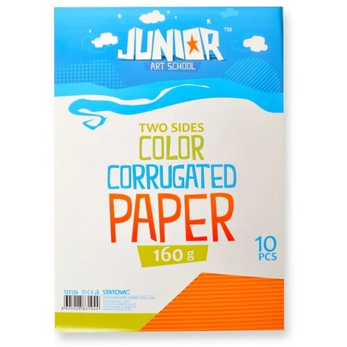 Junior jolly Waves, karton rebrasti, A4, 10K, odaberite nijansu Narandžasta Slike