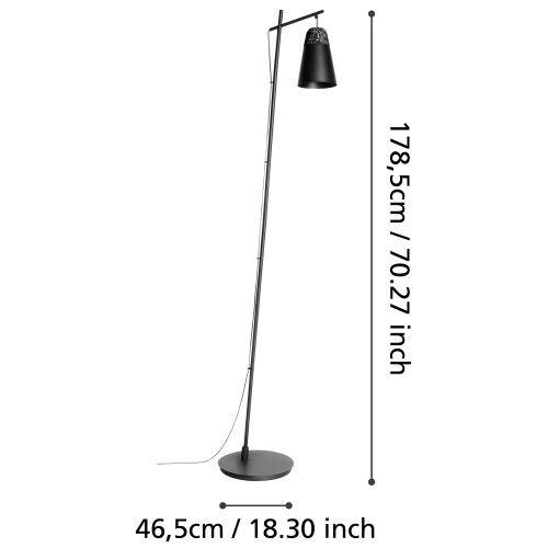 Eglo 99547 - Stojeća lampa CANTERRAS 1xE27/40W/230V Slike