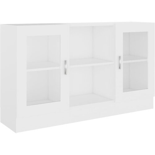  Vitrina bijela 120 x 30,5 x 70 cm konstruirano drvo Slike