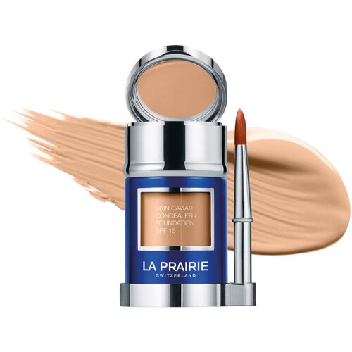 La Prairie Skin Caviar Concealer Foundation puder in korektor SPF 15 odtenek NW-15 Warm Linen 30 ml Slike