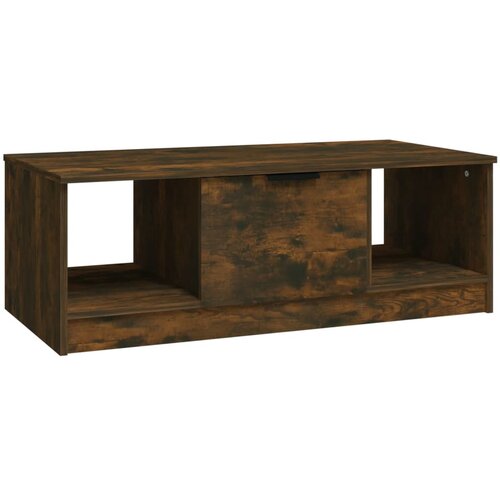 Maison Chic Klubska mizica - kavna mizica - Nizka mizica dimljeni hrast 102x50x36 cm inženirski les, (21754658) Cene