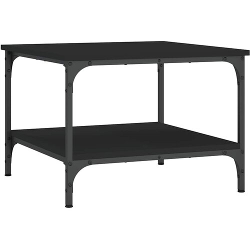  Stolić za kavu crni 55x55x40 cm od konstruiranog drva Slike