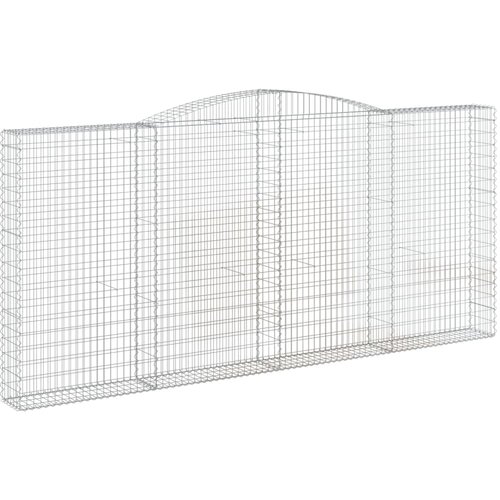 vidaXL Lučne gabionske košare 9 kom 400x30x180/200cm pocinčano željezo Cene