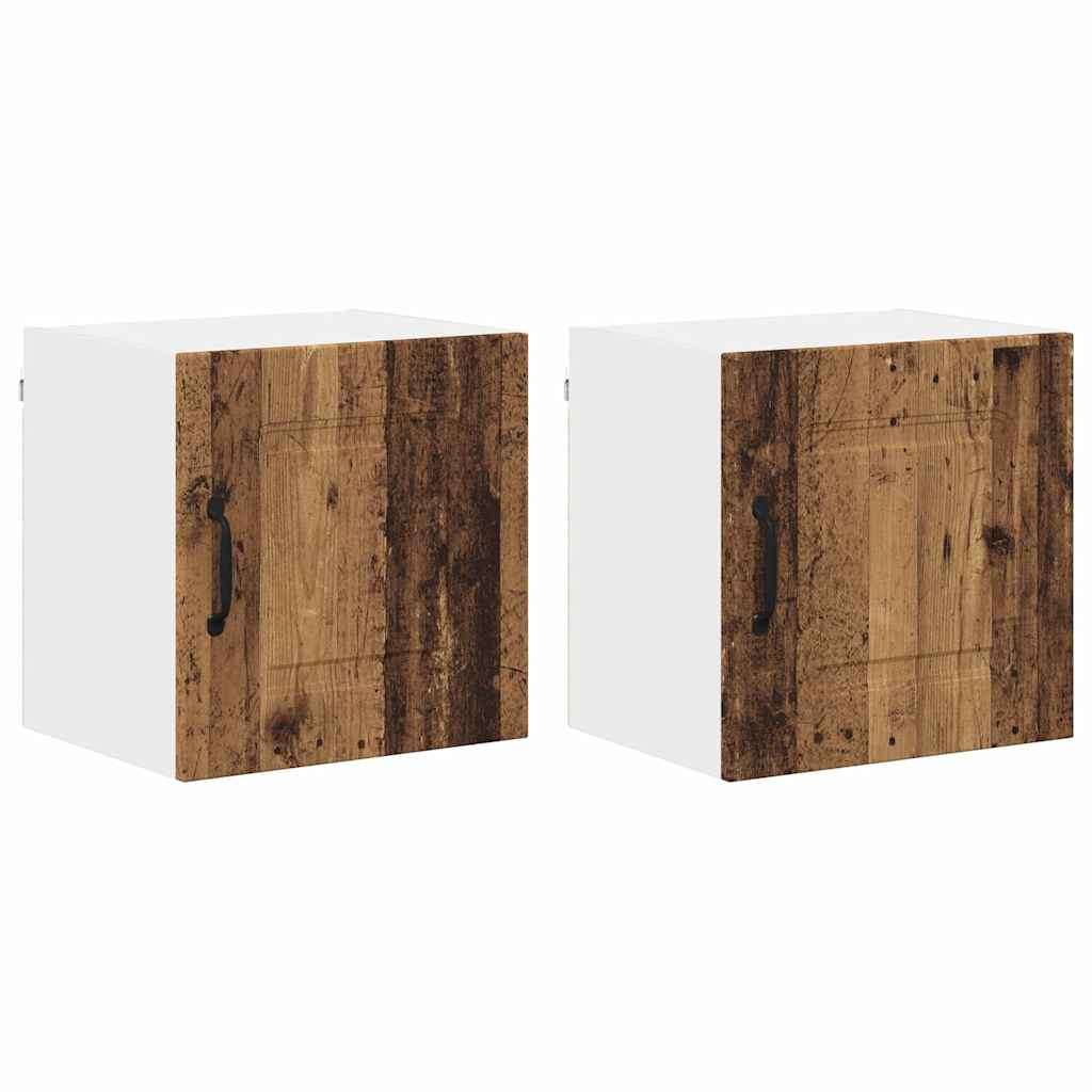  Zidni kuhinjski ormarić Zidne 2 pcs Staro drvo 40 x 31 x 40 cm Slike