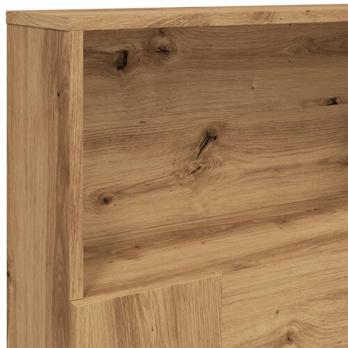  s uzglavljem Artisan hrast 180x19x103,5 cm Konstruirano drvo Slike