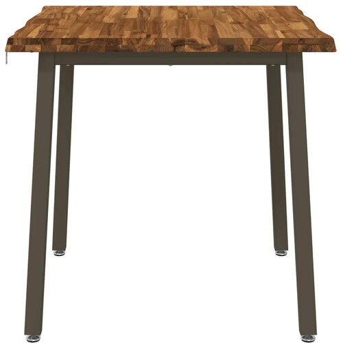  90 x 90 x 75 cm Čvrsto drvo akacije Prirodna i kava Četvrtasti - Prirodno kava 90 x 90 x 75 cm Živi rub Slike