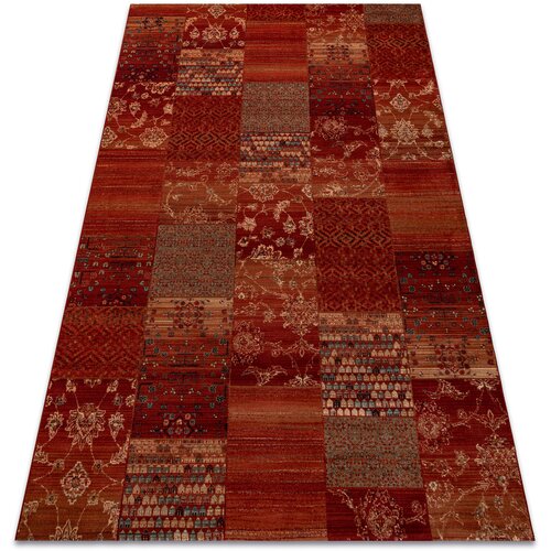 RugsX Preproge Preproga volna KASHQAI 4327 300 Patchwork klaret 160x240 cm Bordo Cene
