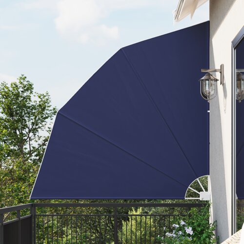 vidaXL Zaslon za privatnost na balkonu Modra 210 x 210 cm tkanina Cene