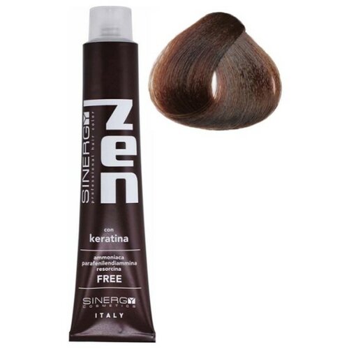 Sinergy farba za kosu bez amonijaka sa keratinom zen 6.7 kakao Slike