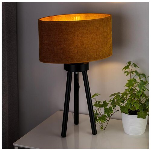  Duolla - Stona lampa OVAL 1xE27/15W/230V prečnik 30 cm braon Cene
