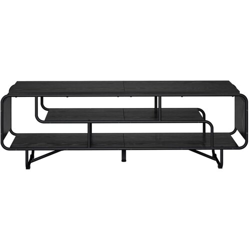  TV stalak 140 x 36 x 45 cm Crni hrast Konstruirano drvo - Crni hrast 140 x 36 x 45 cm Slike