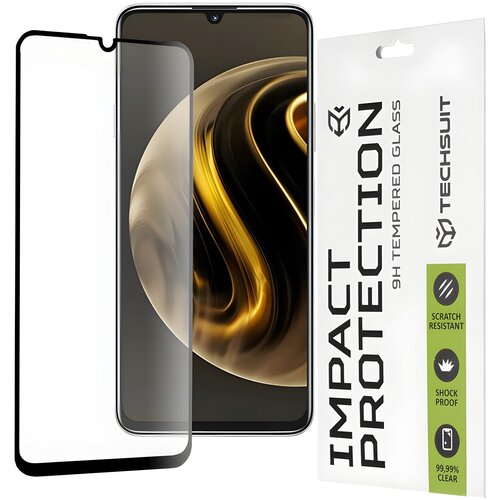 Techsuit za&amp;scaron;titno celoplo&amp;scaron;no staklo 111D za Huawei Nova Y72 - Crna KP30903 Slike