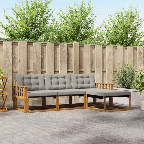  Set vanjskih sofa 4 kom. Prirodna i svjetlosiva Smeđa 249,5 x 162,5 x 73 cm Cijene