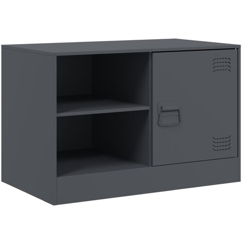 Maison Chic TV omarica - TV stojalo - Televizijska omarica antracitna 67x39x44 cm jeklo, (21699672) Cene
