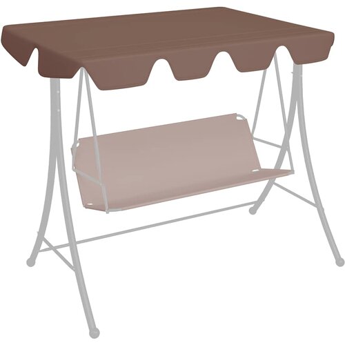  Zamjenski krov za vrtnu ljuljačku smeđi 150/130 x 105/70 cm Cijene