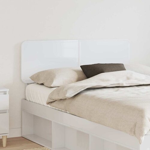 vidaXL Vzglavje z vzglavjem Svetlo Belo 120 cm Konstruiran les Cene