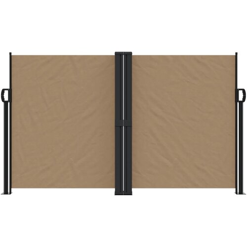  Bočna tenda na uvlačenje smeđesiva 140x1200 cm Slike