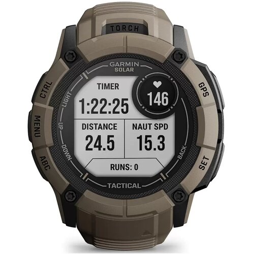 Garmin Smart watch Instinct 2X SOLAR Tactical Edition Coyote Tan Slike
