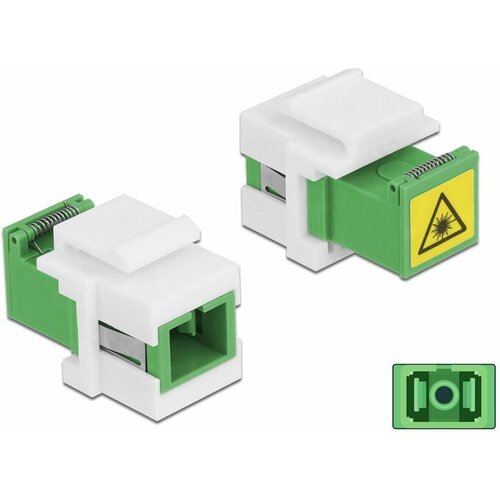 Delock optični adapter Keystone SC Simplex, zelena, 86831 Slike
