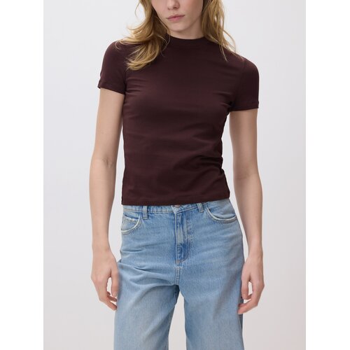 Reserved Majica slim fit - tamnosmeđe Cijene
