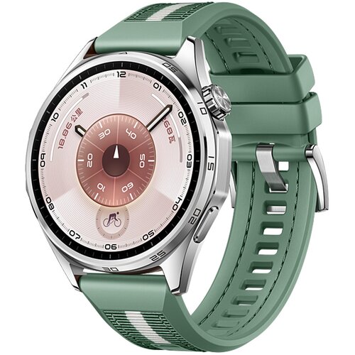 INF Združljiv s Huawei GT6 46mm Tkani silikonski pašček za uro Green, (5000085392) Cene
