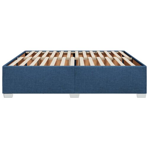  Okvir za krevet bez madraca plavi 200x200 cm od tkanine Slike
