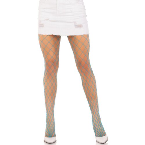 Leg Avenue - DIAMOND FISHNNET PANTYHOSE BLUE Slike