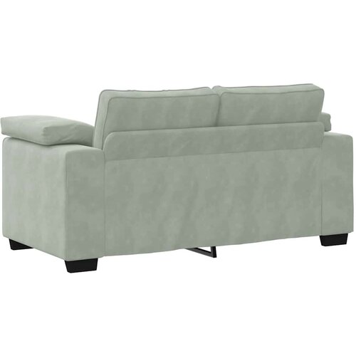  Dvodijelni set sofa s jastucima, svijetlo sivi bar&amp;scaron;un Slike