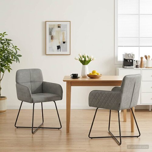  Trpezarijske stolice 2 pcs Bar&scaron;un Svjetlosiva 59 x 56,5 x 86 cm Cijene