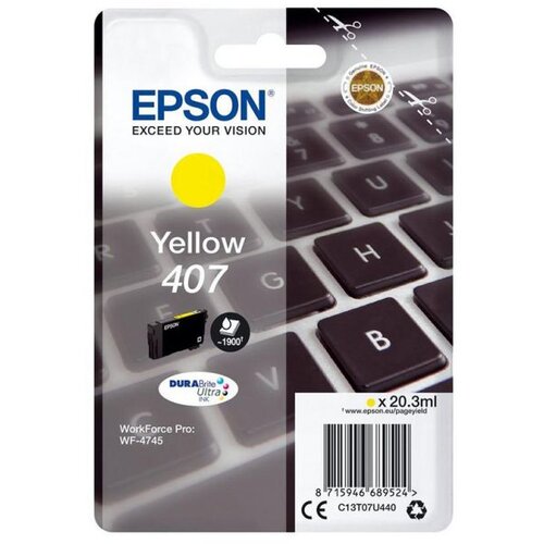 Tinta EPSON WF-4745 L YELLOW (EPSON 407) Slike