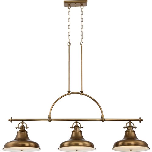 Elstead Lighting Elstead Emery Viseči lestenec s 3 lučmi, svetlo preperela medenina, E27, (22098765) Cene
