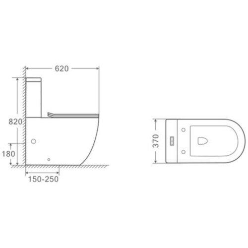 Hidrosan VICTORIA Monoblok univerzalni sa Soft close daskom 13-130 Slike