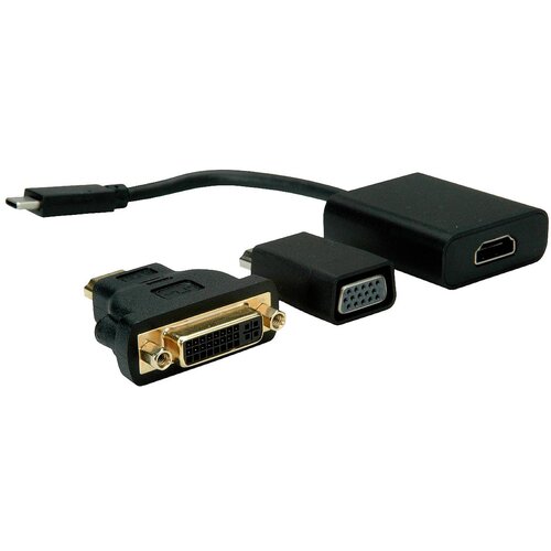 Value Display Adapter USB Type C - VGA + HDMI + DVI USB 2.0 adapter 12.99.3229 0.10 m, (20426548) Cene