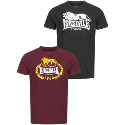 Lonsdale Men&amp;#039;s t-shirt regular fit double pack Slike