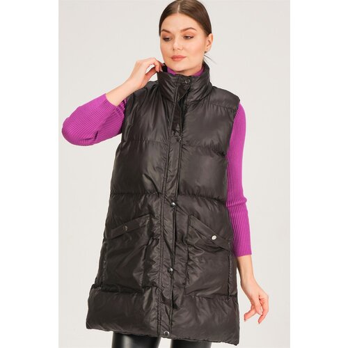Dewberry Z6729 HK STYLE WOMEN'S VEST-BLACK Cene