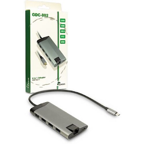 Inter-tech GDC-802 Wired USB 3.2 Gen 1 (3.1 Gen 1) Type-C Grey Cijene
