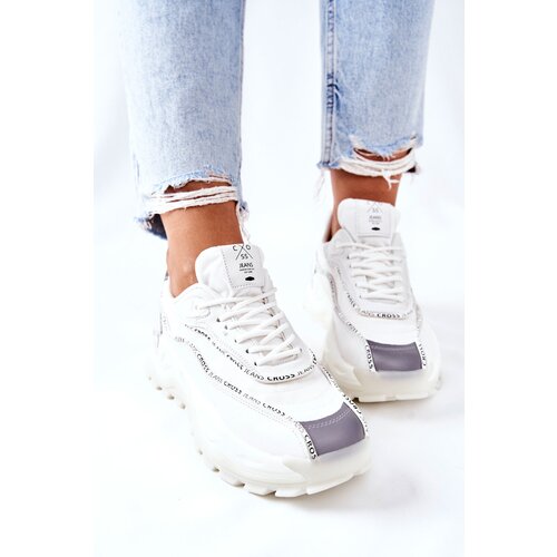 Kesi Women's Sneakers Cross Jeans II2R4017C White Cene