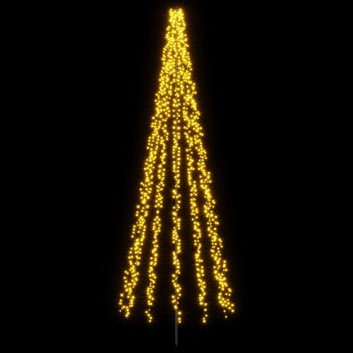  LED božićno drvce 385 cm 2460 LED lampica Topla bijela Čelik Slike