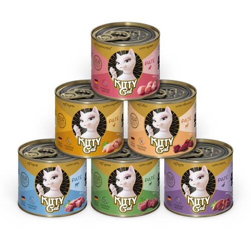  Ekonomično pakiranje Kitty Cat Adult Pate 24 x 200 g - Mješovito pakiranje I (6 vrsta) Cijene