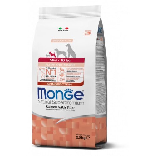 Monge Losos sa pirinčem 2.5 kg Hrana za štence malih rasa Cene
