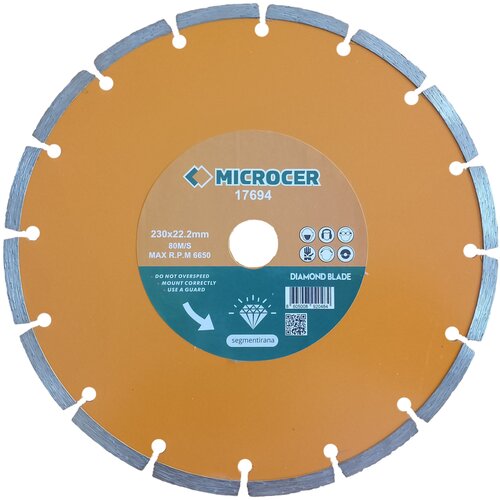 Microcer Dijamant ploča 230mm segmentirana Pro Slike