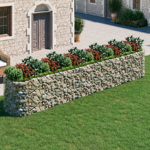 vidaXL Gabionska povišena gredica od pocinčanog željeza 600x100x100 cm Cijene