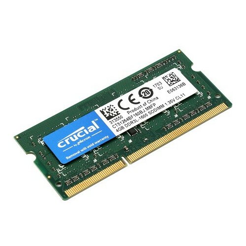 Crucial SODIMM DDR3 4GB 1600MHz CT51264BF160BJ dodatna memorija za laptop Slike