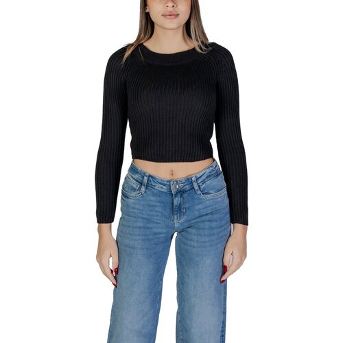 Jacqueline_de_yong Puloverji JDYLEMON L/S OFF SHOULDER PULLOVER KNT 15344157 Črna Cene