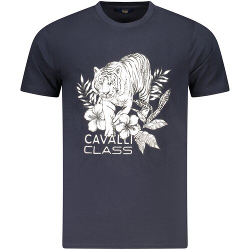 Cavalli Class SHORT SLEEVE T-SHIRT MEN BLUE Slike
