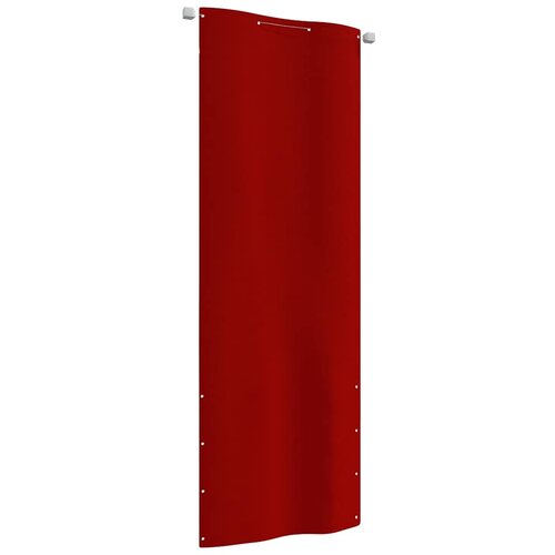 Balkonski zastor crveni 80 x 240 cm od tkanine Oxford Cijene