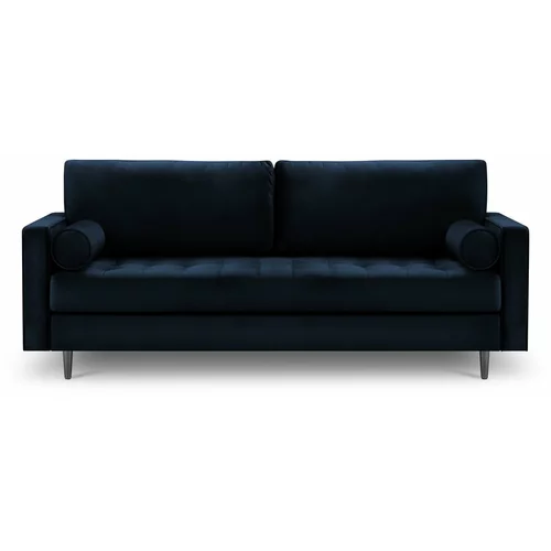 Milo Casa plava baršunasta sofa Santo, 219 cm