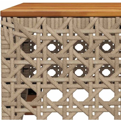  10-dijelni set vrtnih sofa s jastucima bež od poliratana 55 x 55 x 36 cm Slike