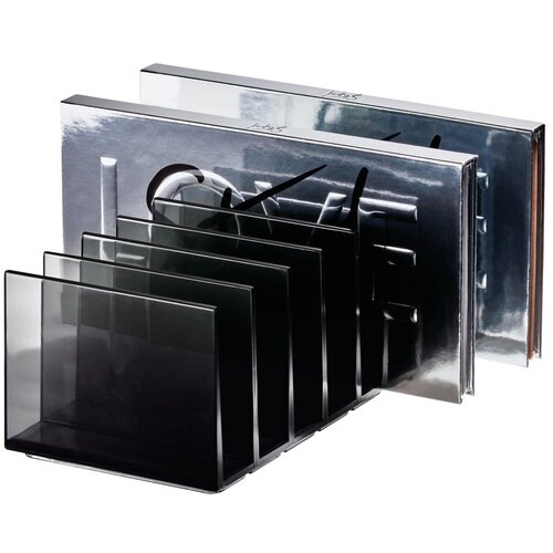 iDesign Mat crni kupaonski kozmetički organizator od reciklirane plastike Palette Station - Cijene