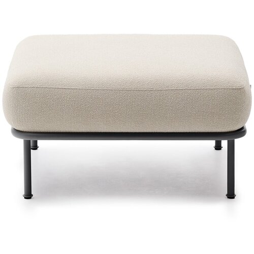 Kave Home Bež tabure iz tkanine boucl&amp;eacute; Aurum &amp;ndash; Slike